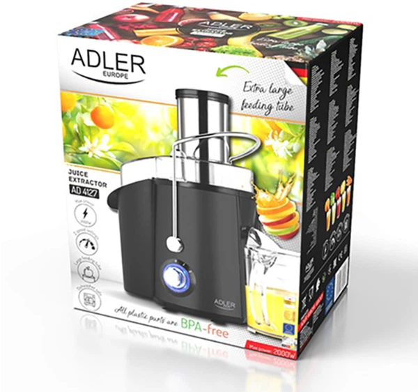Соковыжималка Adler AD 4127 black 311555 - изображение 5