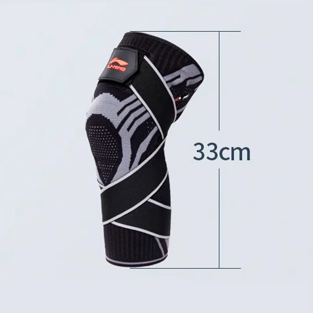 Наколінники Li Ning спортивний із силіконовим кільцем M Чорний (1013-916-00) - Фото 2 Наколінники Li Ning спортивний із силіконовим кільцем M Чорний (1013-916-00) - зображення 2