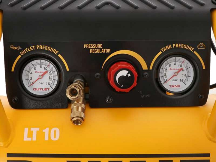 Компрессор воздушный поршневой безмасляный DeWalt 10 л, 1.5 кВт (DPC10RC) - изображение 7