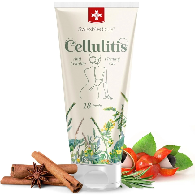 Гель для тіла SwissMedicus Cellulitis Антицелюлітний Зволожуючий 200 мл (7640133075075) - зображення 2