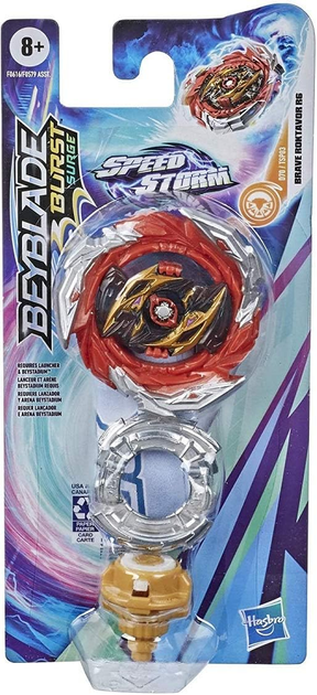 Вовчок Hasbro Beyblade Burst Surge Speedstorm Brave Roktavor R6 (5010993783823) - зображення 1