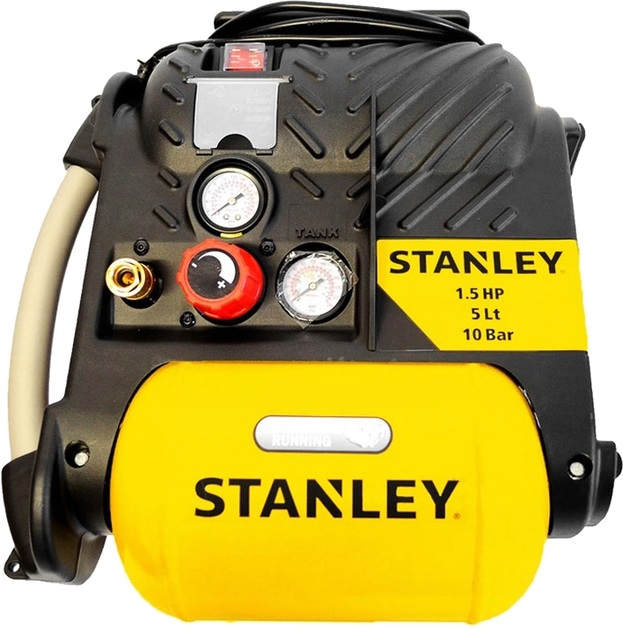 Компрессор воздушный портативный безмасляный Stanley 1.1 кВт 5 л (DN200/10/5) - изображение 1
