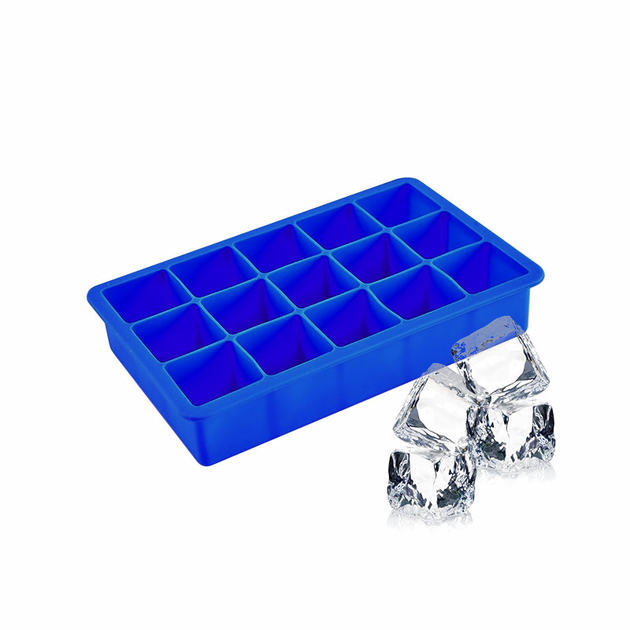 Силиконовая форма для льда CUMENSS AI-807 Cube 15 Blue кубики – фото ...