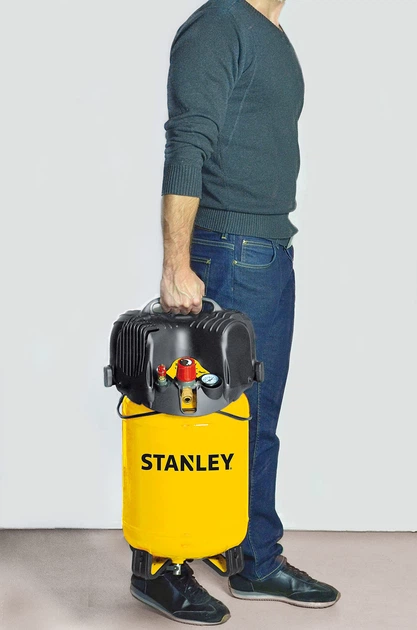 Компрессор воздушный безмасляный Stanley 1.1 кВт 24 л (D200/10/24V) - Фото 6 Компрессор воздушный безмасляный Stanley 1.1 кВт 24 л (D200/10/24V) - изображение 6