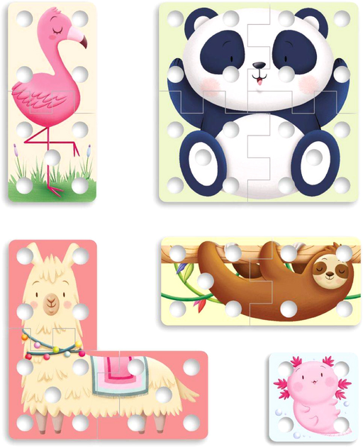 Puzzle do sznurowania Quercetti Lacing Play Creativo (8007905028353) - obraz 3