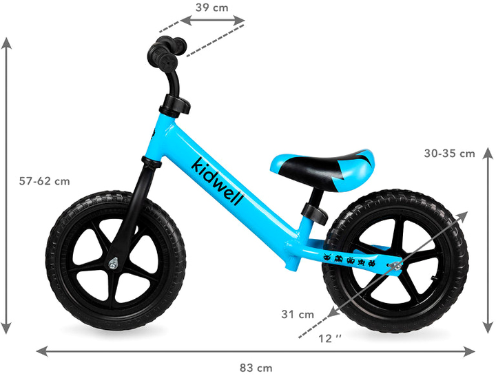 Біговел Kidwell Rebel Синій (5901130074440) - зображення 4
