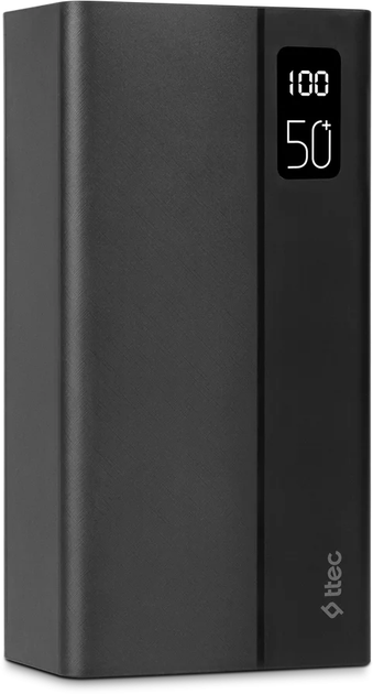 УМБ Ttec ReCharger Mega LCD 50000 mAh PD 20W Black (2BB197S) - зображення 3