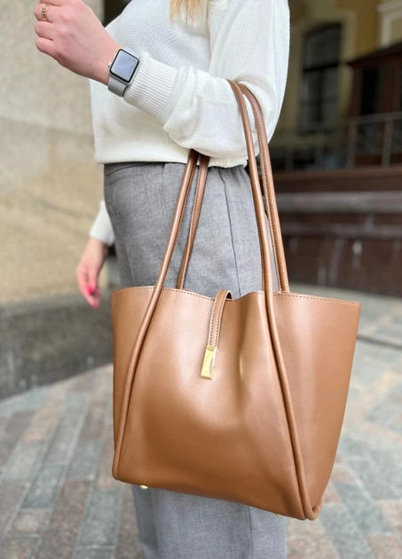 Жіноча сумка Viola Shopper коричнева (4425) - зображення 6