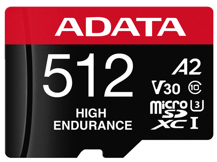 Карта пам'яті ADATA High Endurance MicroSDXC UHS-I 512GB (AUSDX512GUI3V30SHA2-RA1) - зображення 1