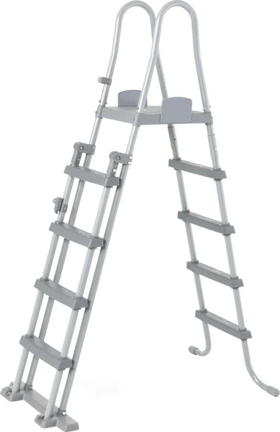 Басейн каркасний овальний 6в1 Bestway 56710 Power Steel 549x274 см - сірий - изображение 4