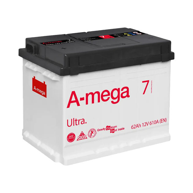 Аккумулятор авто Мегатекс A-mega Ultra 6СТ-62-А3 (лев) ТХП 610 - изображение 1