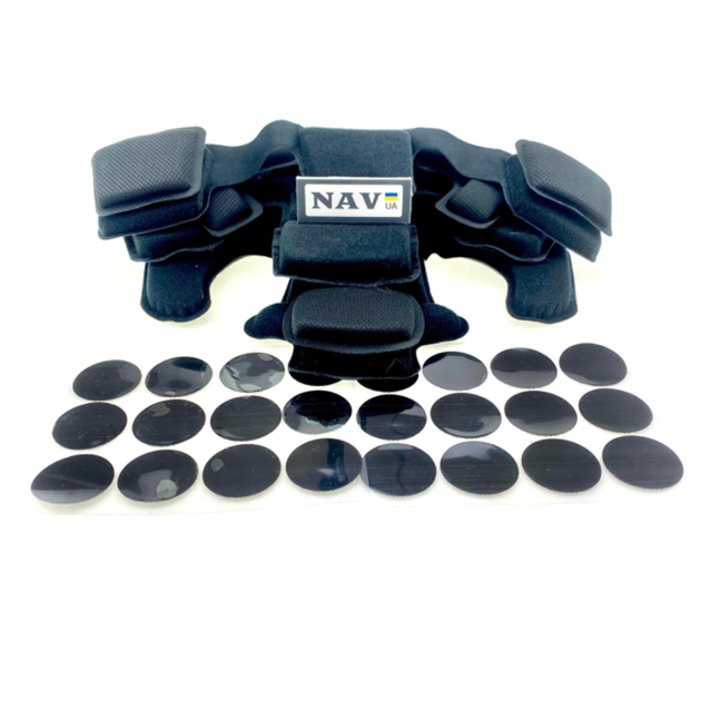 Противоударные подушки для шлема каски FAST Mich Black - изображение 1