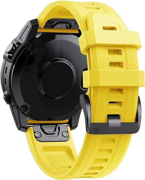Pasek Garmin QuickFit do Fenix 6 Amp 22 mm Yellow (010-12863-04) - obraz 1
