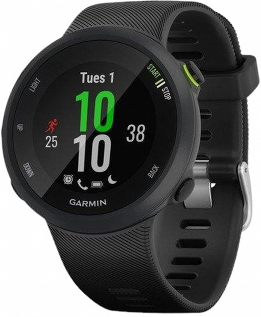 Ремінець силіконовий Garmin для Forerunner 45 Black (753759231224) - зображення 2