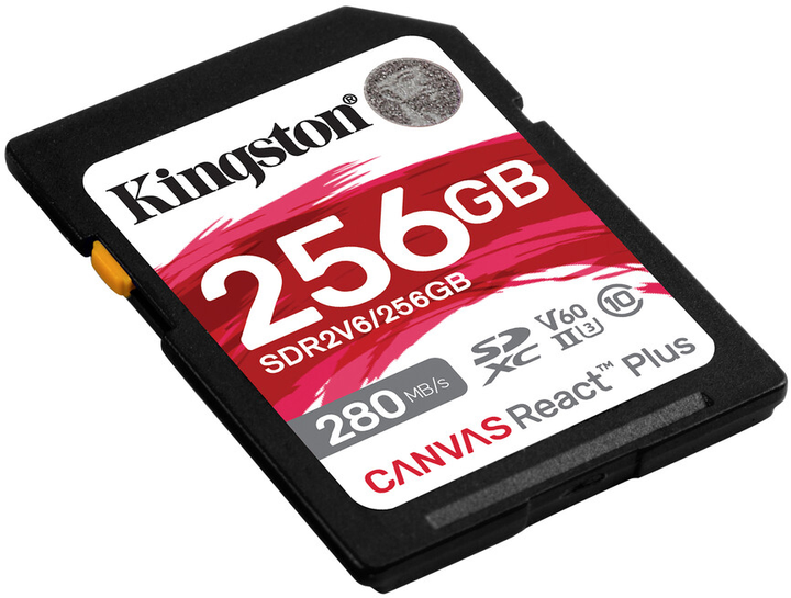 Карта пам'яті Kingston SDXC 256GB Canvas React Plus Class 10 UHS-II U3 V60 (SDR2V6/256GB) - зображення 2