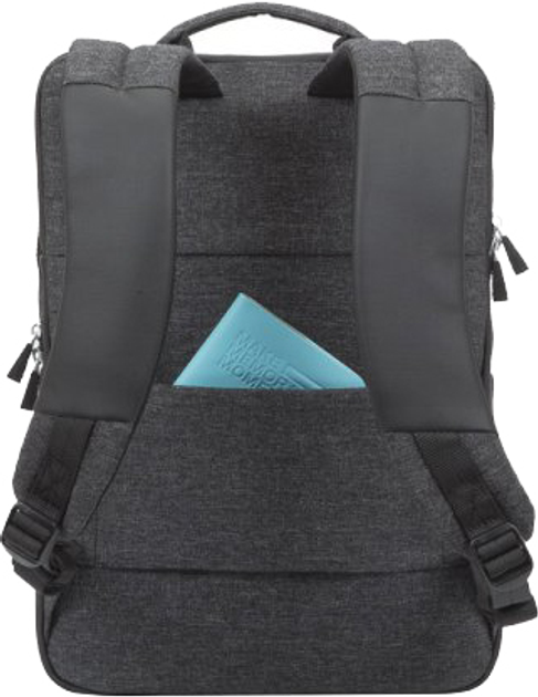 Plecak na laptopa RIVACASE 15.6" Black (8861BLACKMELANGE) - obraz 9