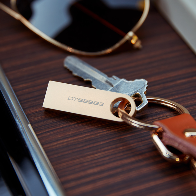 Флеш пам'ять USB Kingston DataTraveller SE9 G3 256GB USB 3.2 Gen 1 Gold (DTSE9G3/256GB) - зображення 10