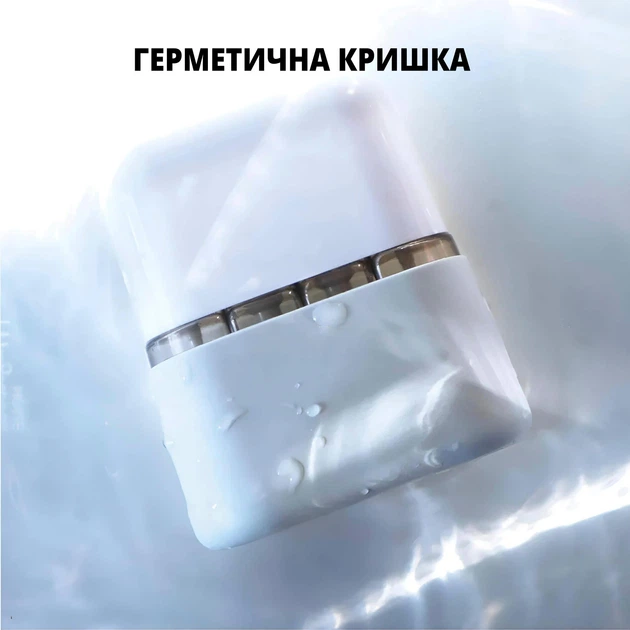 Дорожный набор емкостей и флаконов для косметики голубой - изображение 7