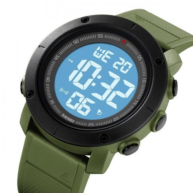 Чоловічий годинник Skmei 2122 Army Green - изображение 4