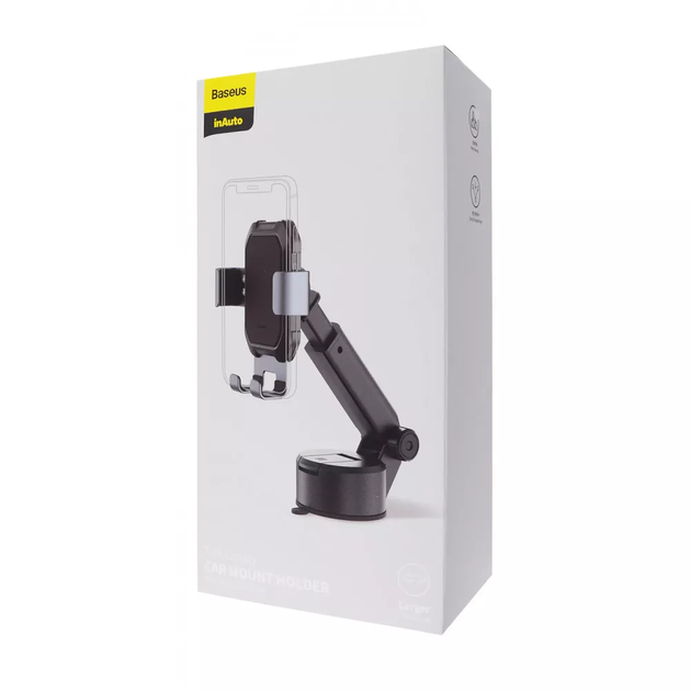 Автомобильный держатель Baseus Tank Gravity Car Mount Holder (SUYL-TK01) Black [64541] - изображение 6