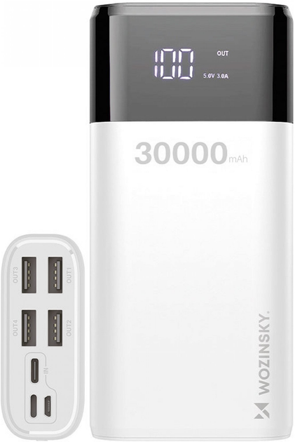 УМБ Wozinsky W30WH 30000mAh White - зображення 1