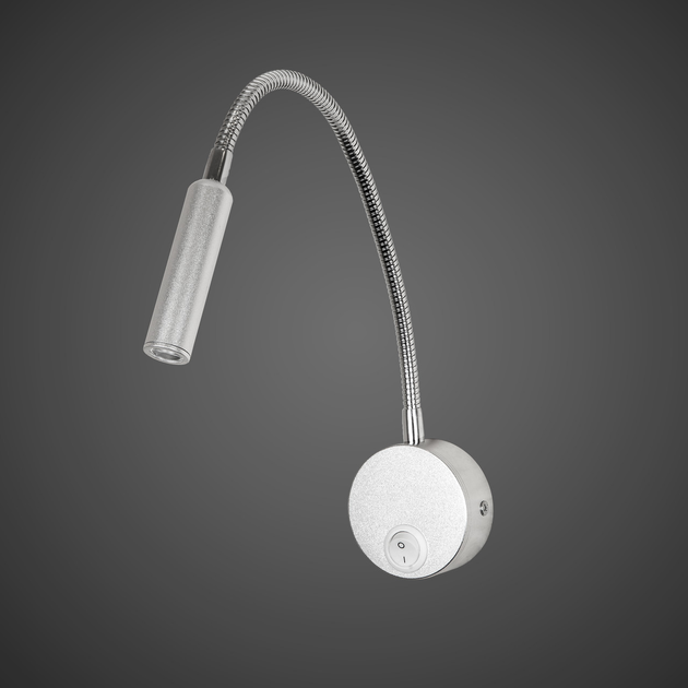 Серебряное прикроватное бра на гибкой ножке LED (920-V4001 SL) - изображение 2