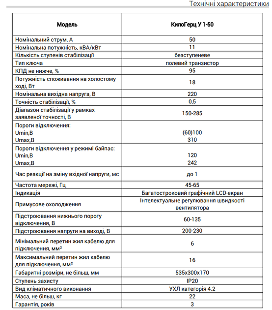 Однофазный стабилизатор напряжения Элекс КилоГерц У 1-50 - Фото 2 Однофазный стабилизатор напряжения Элекс КилоГерц У 1-50 - изображение 2