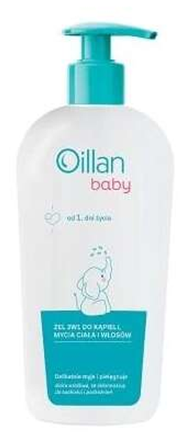 Очищуючий гель для миття тіла та волосся Oillan Baby 3 в 1 750 мл (5900116091587) - зображення 1