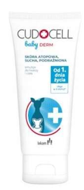 Emulsja do twarzy i ciała Cudocell Baby Derm 180 ml (5904665930250) - obraz 1