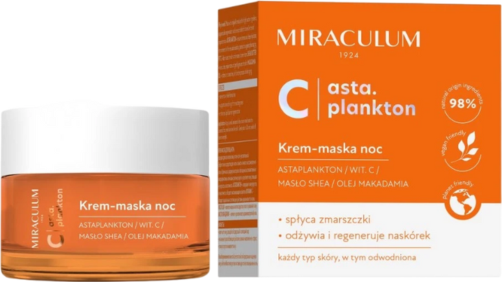Krem-maska do twarzy Miraculum Asta.Plankton C Night Cream Mask 50 ml (5900793047327) - obraz 1