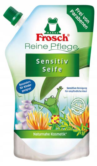 Mydło w płynie Frosch Sensitive Soap 500 ml (4001499935329) - obraz 1