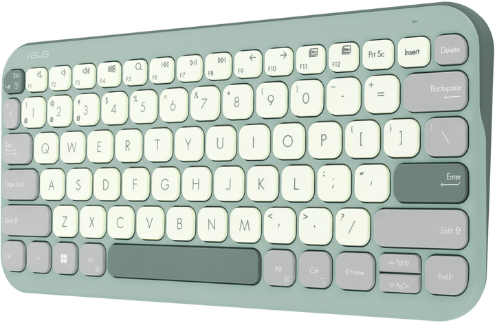 Клавіатура бездротова ASUS Marshmallow KW100 Green (90XB0880-BKB050) - зображення 3