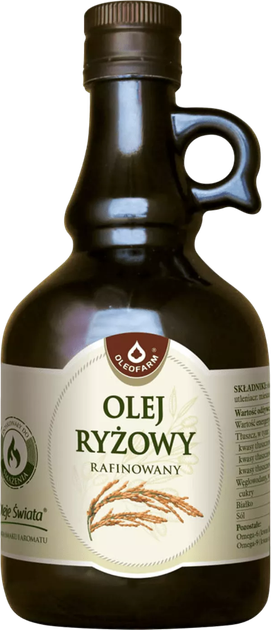 Olej ryżowy Oleofarm rafinowany 500 ml (5907559279640) - obraz 1