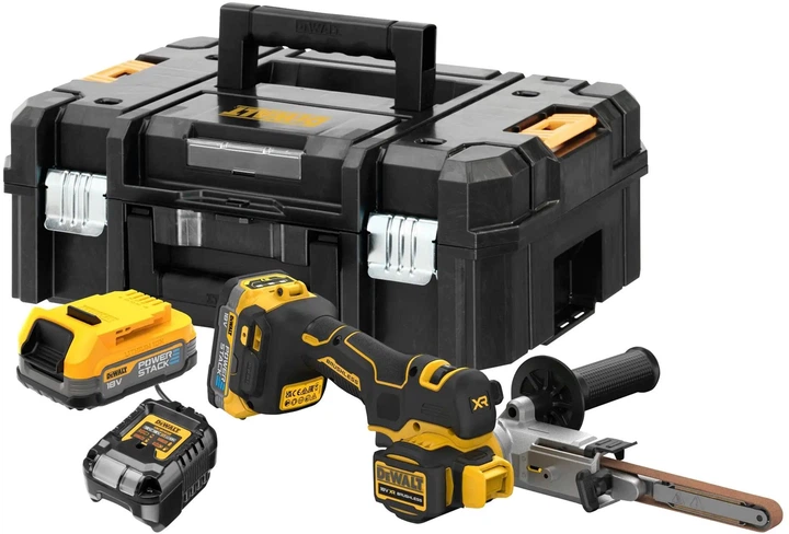 Напильник ленточный аккумуляторный бесщеточный DeWalt DCM200E2T - Фото 1 Напильник ленточный аккумуляторный бесщеточный DeWalt DCM200E2T - изображение 1
