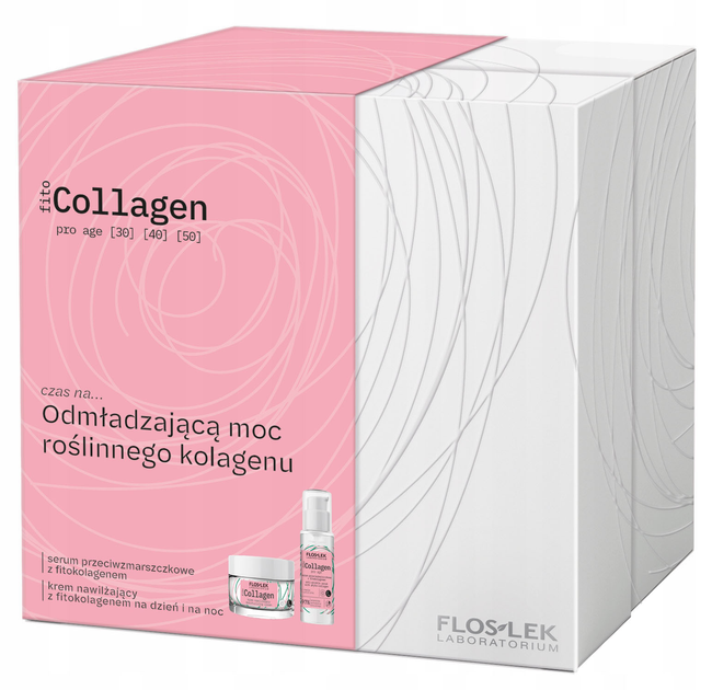 Zestaw do pielęgnacji twarzy Floslek Fito Collagen PRO Age Serum do twarzy 30 ml + Krem do twarzy 50 ml (5905043006864) - obraz 1