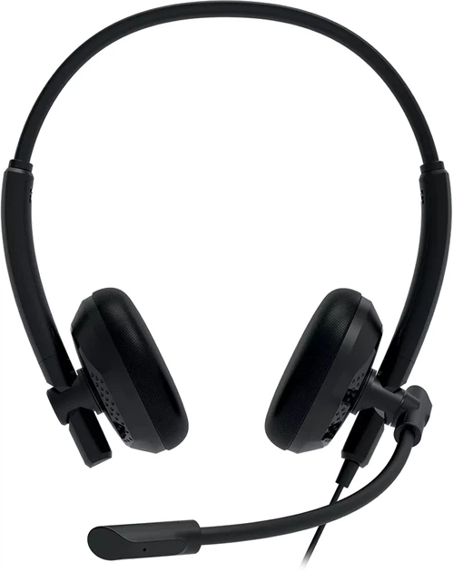 Zestaw słuchawkowy Canyon HS-07 PC Mic 3.5/USB Black (CNS-HS07B) - obraz 2
