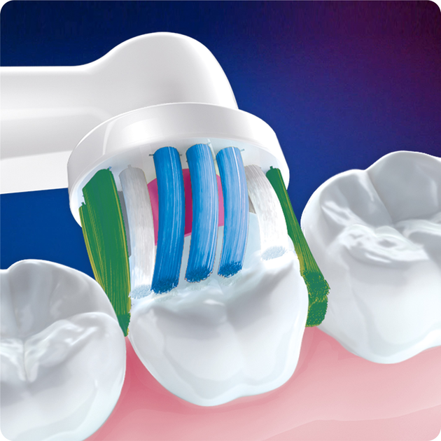 Насадки для електричної зубної щітки Oral-B 3D White, 4 шт (4210201358725) - зображення 3