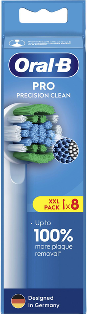 Насадки для електричної зубної щітки Oral-b Braun Pro Precision Clean, 8 шт (8006540847459) - зображення 2