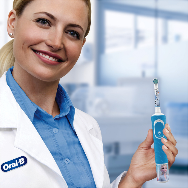 Szczoteczka elektryczna do zębów Oral-B Frozen 2 + etui (4210201309987) - obraz 9