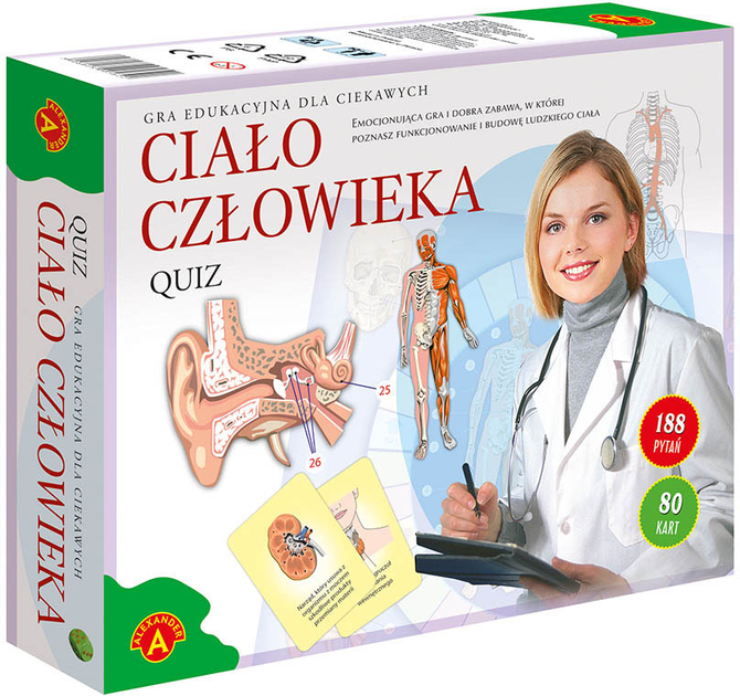 Gra planszowa Alexander Quiz Big Ciało człowieka (5906018005813) - obraz 1