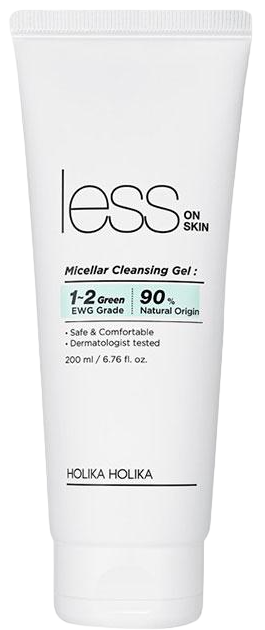 Pianka do mycia twarzy Holika Holika Less on Skin Micellar Cleansing Gel 200 ml (8806334376857) - obraz 1