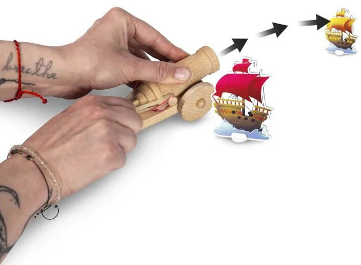 Gra planszowa Albi Ship Ahoy Cannon-Firing Ship-Skinking Action Board Game (8590228054333) - obraz 4