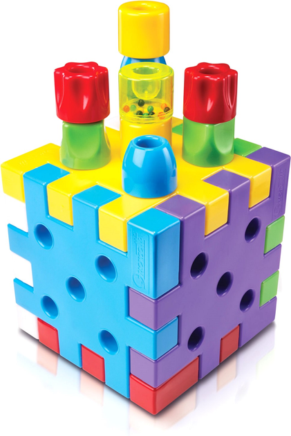Zabawka edukacyjna Quercetti Qubo First Blocks 19 elementów (8007905040454) - obraz 1