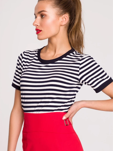 Spódnica ołówkowa damska Stylove S297 XXL Czerwona (5903887661478) - obraz 3