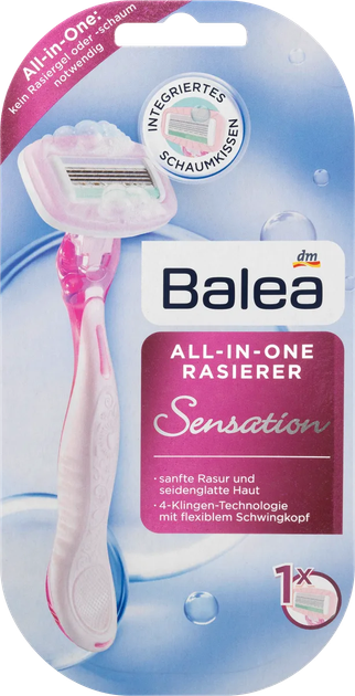Maszynka do golenia dla kobiet Balea All-in-One Sensation (4058172631887) - obraz 2