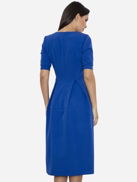 Sukienka midi letnia damska Figl M553 XL Niebieska (5902194338219) - obraz 2