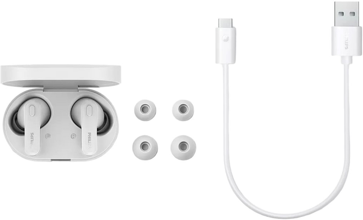 Słuchawki Philips TAT1108 True Wireless IPX4 White (4895229131767) - obraz 6