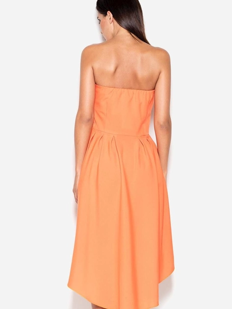 Плаття коротке літнє жіноче Lenitif K031 S Оранжеве (5902194303835) - зображення 2