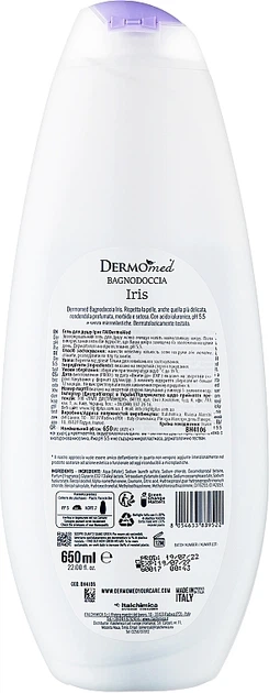 Гель для душу "Ірис" - Dermomed Shower Gel Iris 650ml (1138420-123652) - Фото 2 Гель для душу "Ірис" - Dermomed Shower Gel Iris 650ml (1138420-123652) - изображение 2