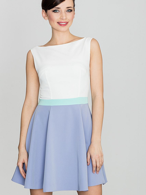 Плаття коротке літнє жіноче Lenitif K083 XL Фіолетове (5902194303705) - зображення 1